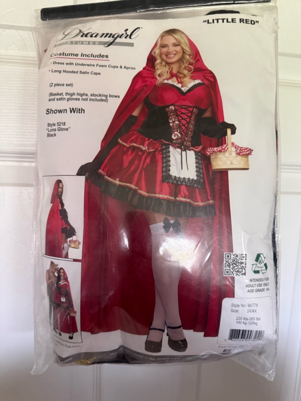 Dreamgirl Red Hooded Little Red Riding Costume